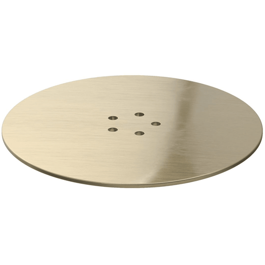 Poppy Low Profile Tray Waste Cover - Brushed Brass - RUBY108974 - Envy Bathrooms Ltd