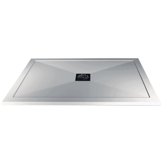 Poppy Ultra-Slim Tray Waste & Cover - Chrome - RUBY100618 - Envy Bathrooms Ltd