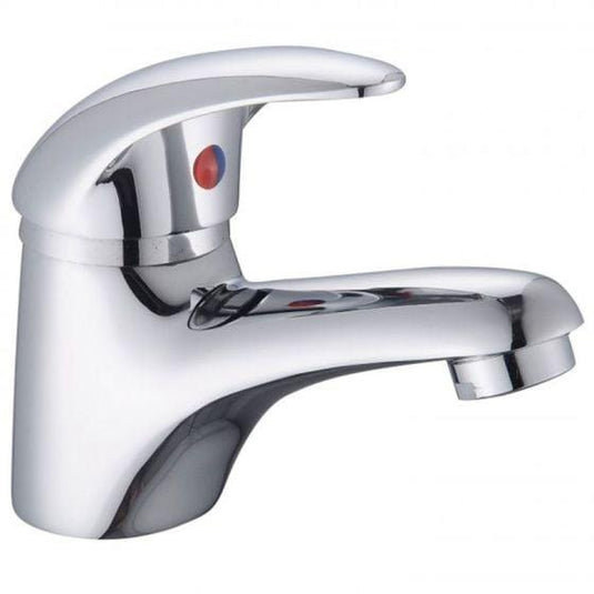 RAK Ceramics Basic Small Monobloc Basin Mixer With Waste - Chrome - RAKBAS3002