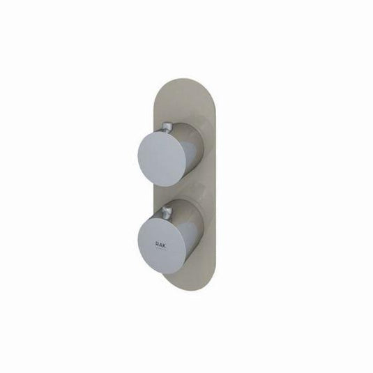 RAK Ceramics Feeling Round Shower Valve Single Outlet Thermostatic - Cappuccino - RAKFSV1514R