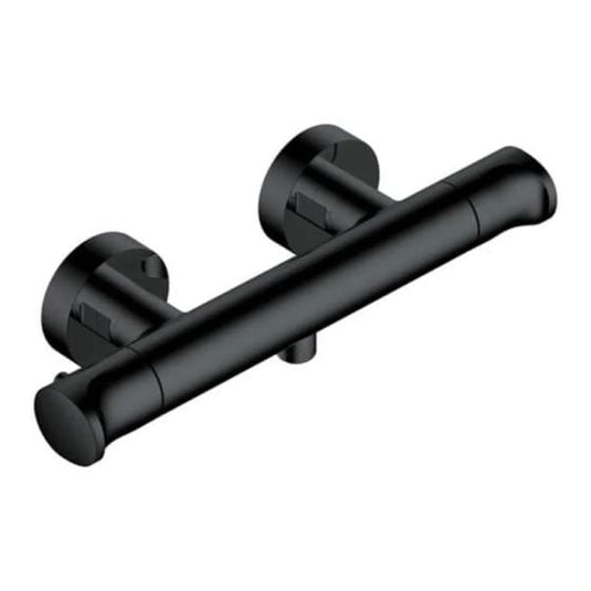 RAK Ceramics Wall Mounted Exposed Thermostatic Bar Valve - Matt Black - RAKITA3303B