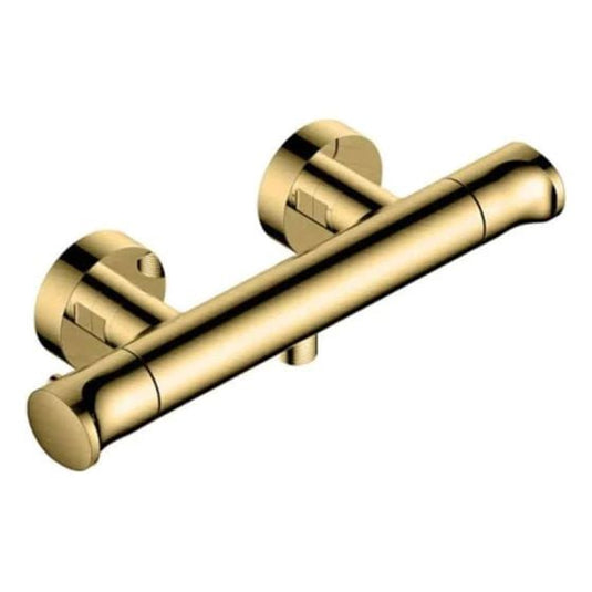 RAK Ceramics Wall Mounted Exposed Thermostatic Bar Valve - Brushed Gold - RAKITA3303G