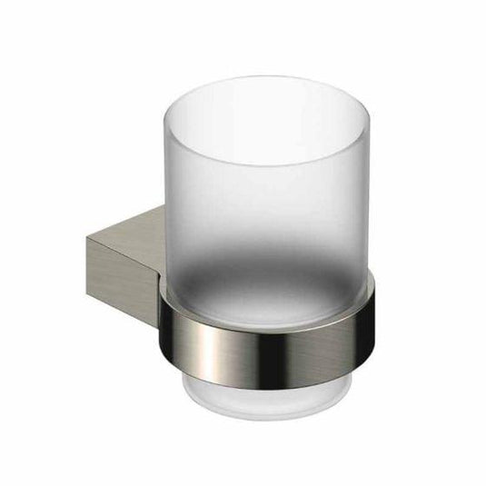 RAK Ceramics Petit Round Tumbler Holder - Brushed Nickel - RAKPER9903N