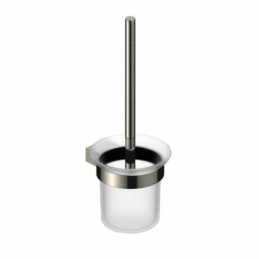 RAK Ceramics Petit Round Toilet Brush Holder - Brushed Nickel - RAKPER9908N