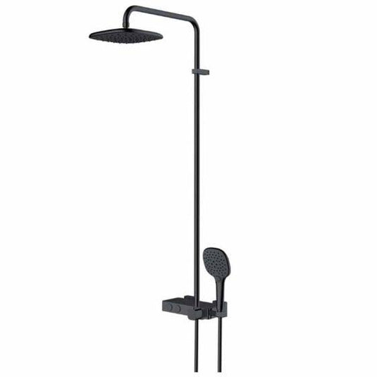 RAK Ceramics Petit Square Shower Column - Matt Black - RAKPES6001B