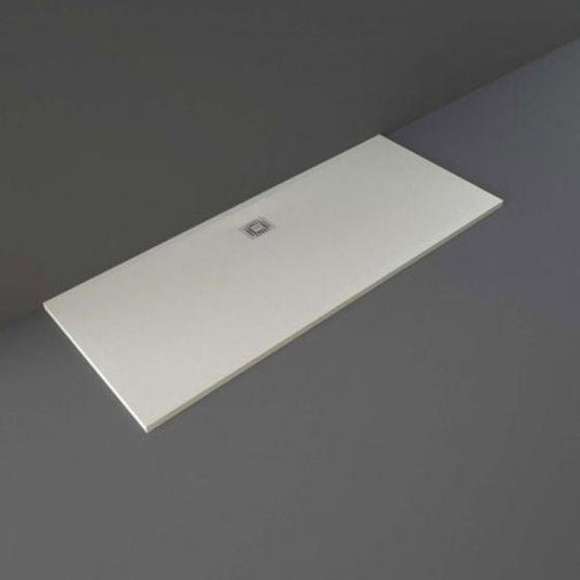 RAK Ceramics Feeling 1700 x 700mm Bath Replacement Shower Tray RAK Ceramics Solid - Greige - RFBR070170S505