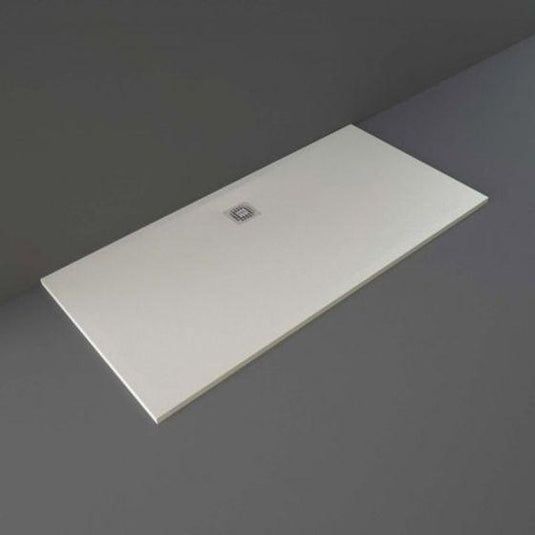 RAK Ceramics Feeling 1700 x 800mm Bath Replacement Shower Tray RAK Ceramics Solid - Greige - RFBR080170S505