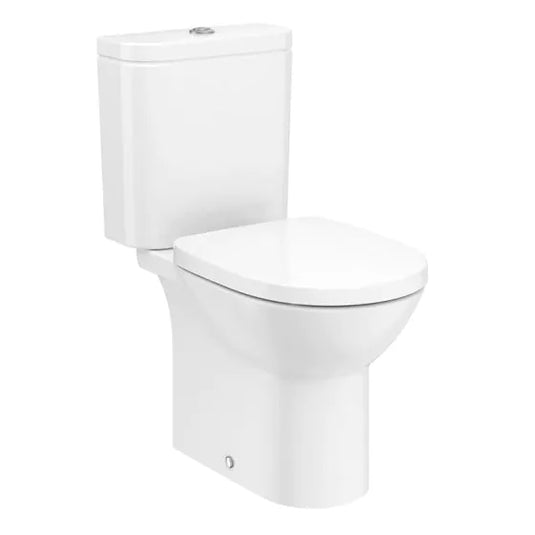 Roca Debba Round Close Coupled Rimless WC Pan | A34299P000