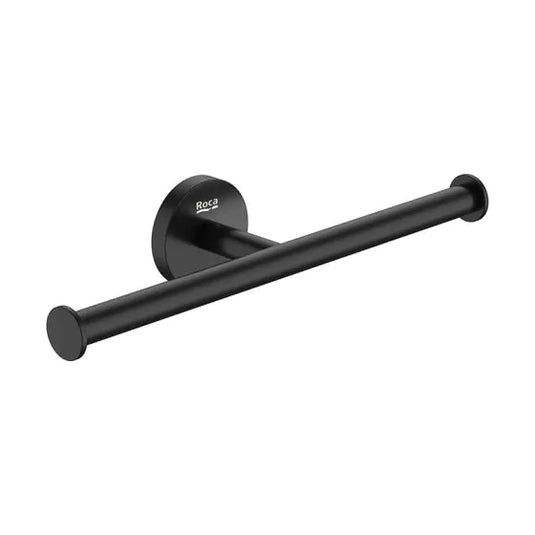 Roca Hotels Round Double Toilet Roll Holder Matt Black | A817583C40