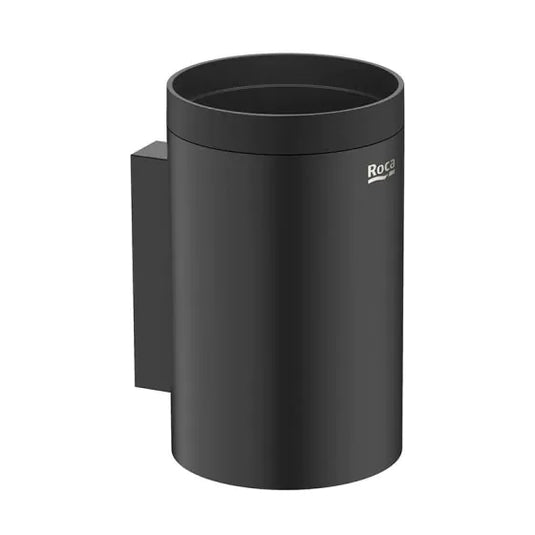 Roca Hotels Round Wall Mounted Tumbler Matt Black | A817595C40
