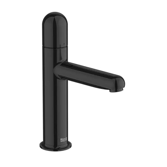 Roca Nu Basin Mixer Tap With Dome Handle Titanium Black | A5A3Y3FCN0