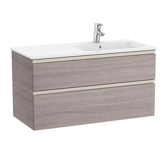 Roca The Gap 1000mm 2 Drawer Right Handed Vanity Unit City Oak | A857403402