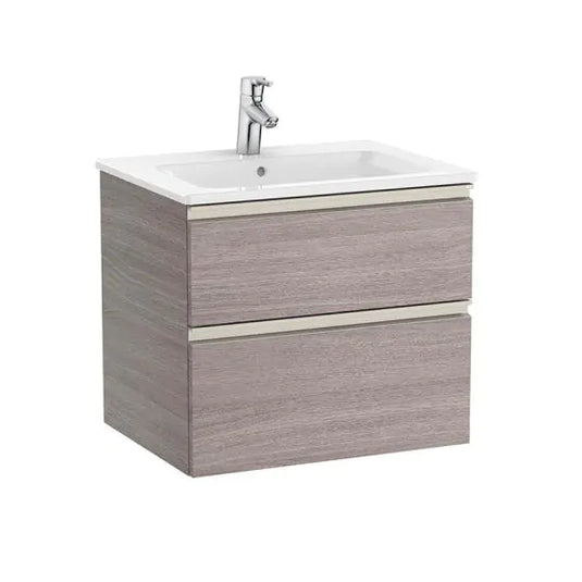 Roca The Gap 550mm 2 Drawer Vanity Unit City Oak | A857523402