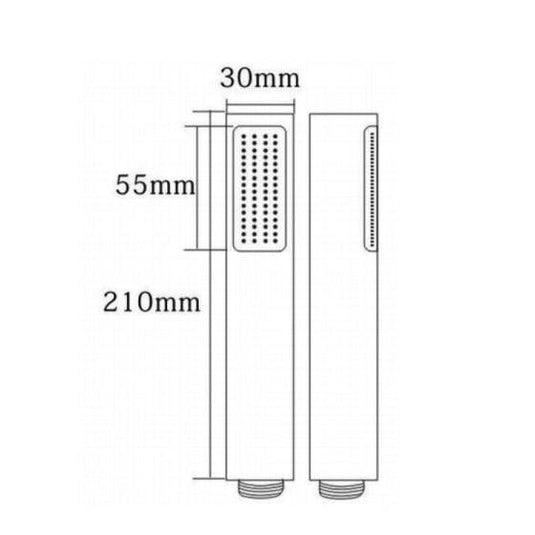 RAK Ceramics ABS Round Shower Handset - Chrome - RAKSHW4004 - Envy Bathrooms Ltd