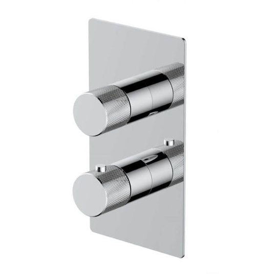 RAK Ceramics Amalfi Single Outlet, 2 Handle Thermostatic Concealed Shower Valve - Chrome - RAKAMA3301C - Envy Bathrooms Ltd