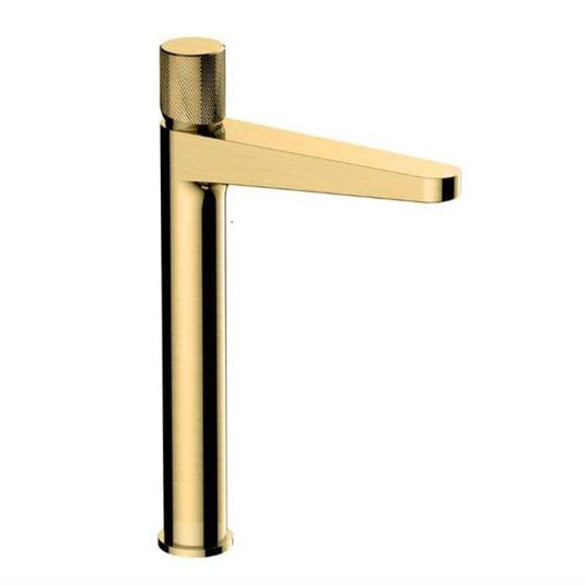 RAK Ceramics Amalfi Tall Basin Mixer - Brushed Gold - RAKAMA3003G - Envy Bathrooms Ltd