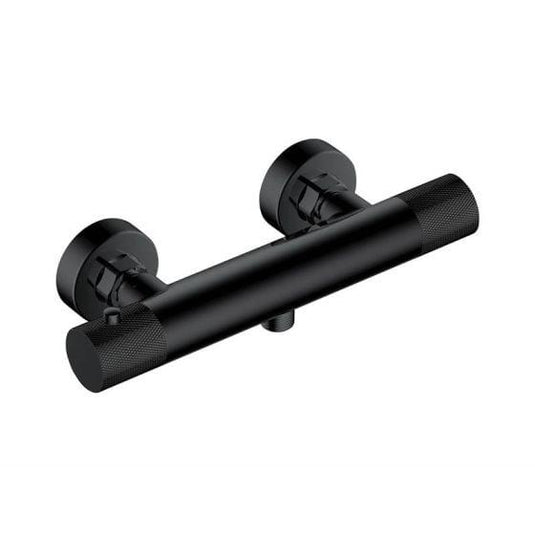 RAK Ceramics Amalfi Wall Mounted Exposed Thermostatic Bar Valve - Matt Black - RAKAMA3303B - Envy Bathrooms Ltd