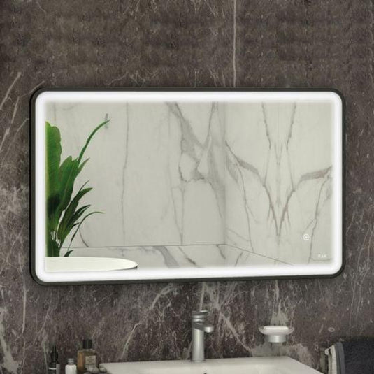 RAK Ceramics Art Soft 600 x 1000mm LED Illuminated Mirror - Matt Black - RAKARTSFMB5003 - Envy Bathrooms Ltd