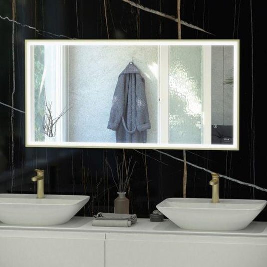 RAK Ceramics Art Square 600 x 1000mm LED Mirror - Chrome - RAKARTSQCP5003 - Envy Bathrooms Ltd