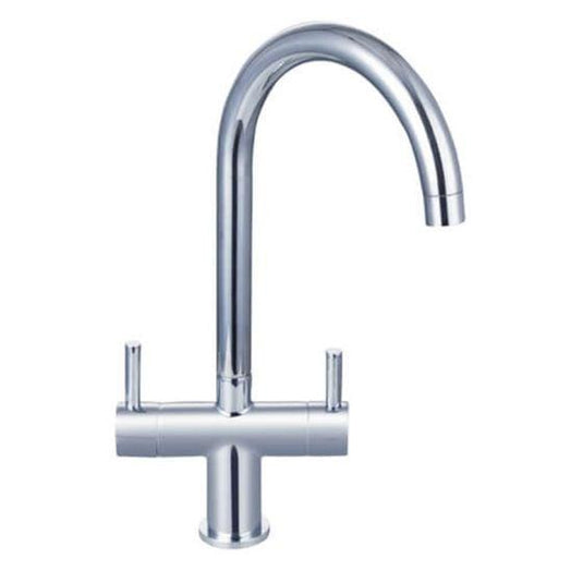 RAK Ceramics Berlin Contemporary Cruciform Kitchen Sink Mixer - Silver - RAKKIT014 - Envy Bathrooms Ltd