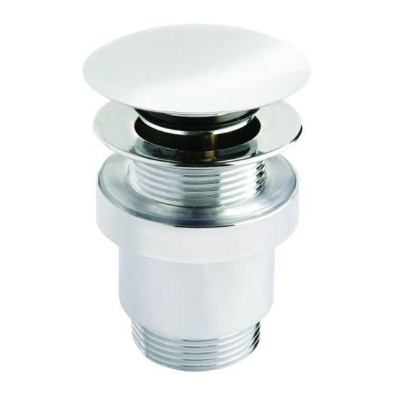 RAK Ceramics Ceramic Click Clack Unslotted Basin Waste | Chrome | RAKC