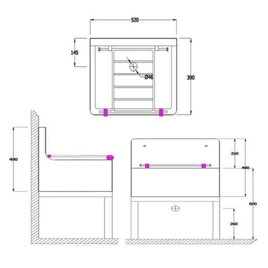 RAK Ceramics Cleaner Sink - OC23AAWHA - Envy Bathrooms Ltd