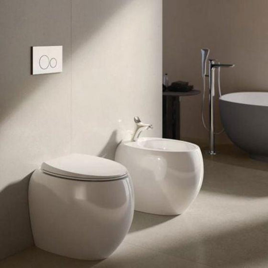 RAK Ceramics Cloud Back to Wall Bidet - Matt White - CLOBD2015500A - Envy Bathrooms Ltd