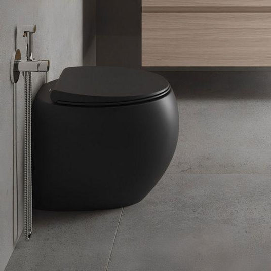 RAK Ceramics Cloud Back to Wall Toilet Pan - Matt Black - CLOWC1346504A - Envy Bathrooms Ltd