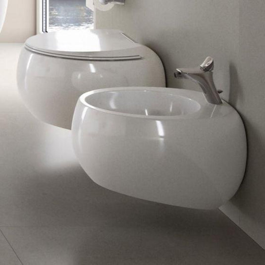 RAK Ceramics Cloud Wall Hung Bidet 1th - CLOBD2101AWHA - Envy Bathrooms Ltd