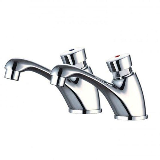 RAK Ceramics Commercial Non Concussive Basin Taps - Chrome - RAKCOM907C - Envy Bathrooms Ltd