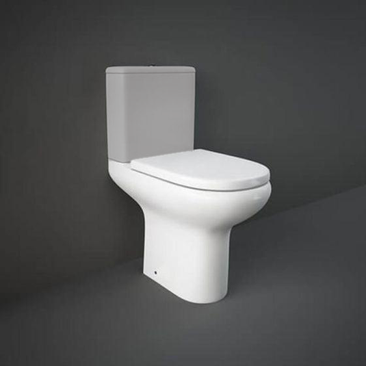 RAK Ceramics Compact Deluxe Close Coupled Full Access Open Back Toilet Pan - Alpine White - CO19AWHA - Envy Bathrooms Ltd