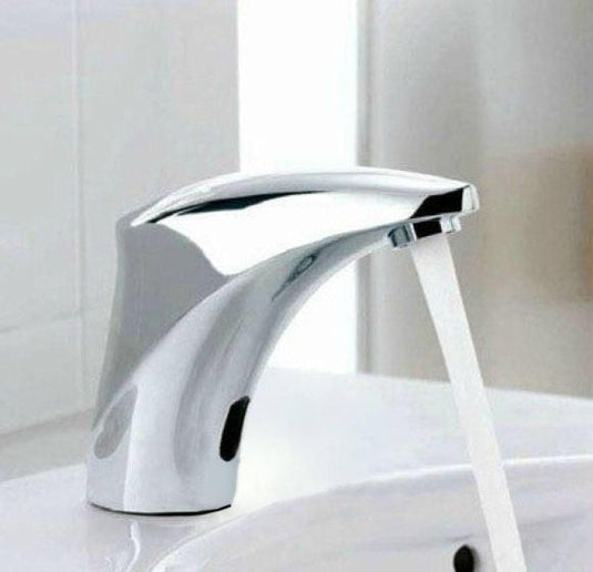 RAK Ceramics Compact Modern Deck Mounted Sensor Tap - Chrome - RAKCOM906C - Envy Bathrooms Ltd