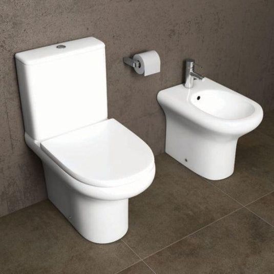 RAK Ceramics Compact Rimless Close Coupled Toilet Pan - Alpine White - CO18AWHA - Envy Bathrooms Ltd