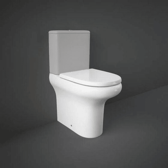 RAK Ceramics Compact Rimless Close Coupled Toilet Pan - Alpine White - CO18AWHA - Envy Bathrooms Ltd