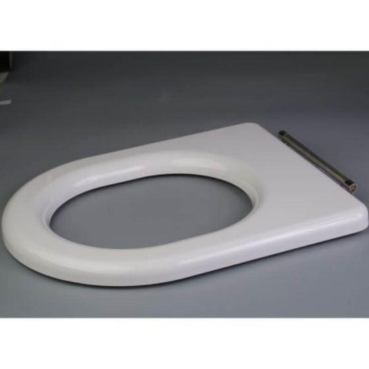 RAK Ceramics Compact Special Needs Seat Without Lid For Rimless Pans - Anthracite Grey - COMSEATSNANTH - Envy Bathrooms Ltd