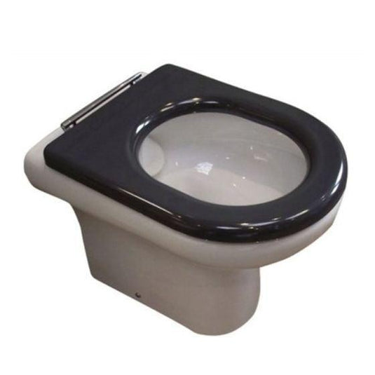 RAK Ceramics Compact Special Needs Seat without Lid in Blue for Rimless WC Pans - COMSEATSNBLUE - Envy Bathrooms Ltd