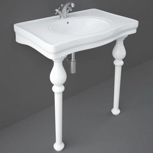 RAK Ceramics Console Alexandra 85cm Basin - 1 Tap Hole - AL0101AWHA - Envy Bathrooms Ltd