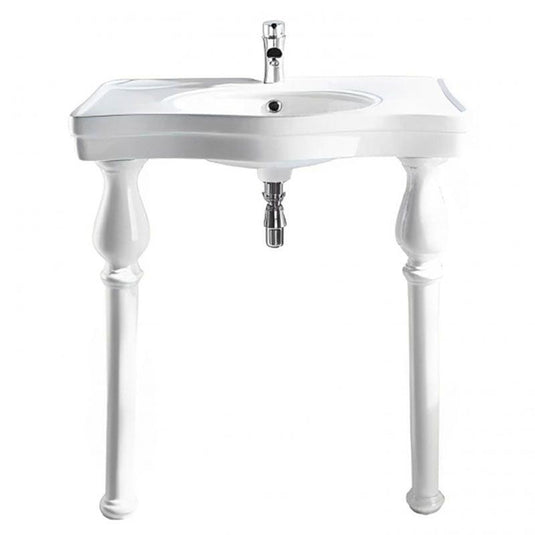 RAK Ceramics Console Alexandra 85cm Basin - 1 Tap Hole - AL0101AWHA - Envy Bathrooms Ltd