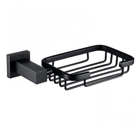 RAK Ceramics Cubis Modern Soap Basket Wall Mounted - Black - RAKCUB9906B - Envy Bathrooms Ltd