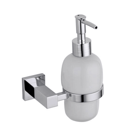 RAK Ceramics Cubis Soap Dispenser & Holder - Chrome - RAKCUB9907 - Envy Bathrooms Ltd