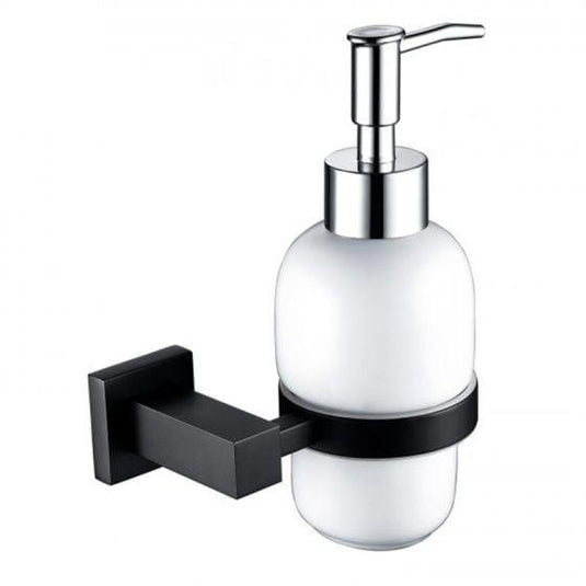 RAK Ceramics Cubis Soap Dispenser Wall Mounted - Black - RAKCUB9907B - Envy Bathrooms Ltd