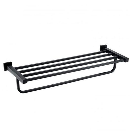 RAK Ceramics Cubis Towel Bar 601mm Wide - Black - RAKCUB9914B - Envy Bathrooms Ltd