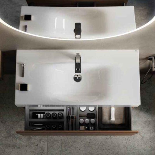 RAK Ceramics Des 610mm Countertop Basin 1 Tap Hole - Alpine White - DESWB06101AWHA - Envy Bathrooms Ltd