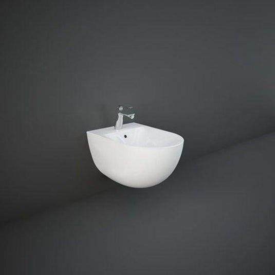 RAK Ceramics Des Wall Hung Bidet 1 Tap Hole with Hidden Fixations - Alpine White - DESBD2101AWHA - Envy Bathrooms Ltd