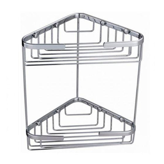 RAK Ceramics Double Corner Basket Wall Mounted - Chrome - RAKBSK001 - Envy Bathrooms Ltd