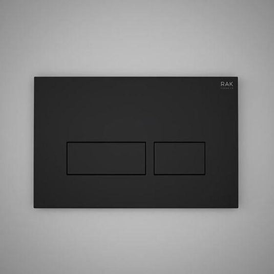 RAK Ceramics Ecofix Dual Flush Plate with Rectangular Push Plates Matt Black - FSRAKPPL006504 - Envy Bathrooms Ltd