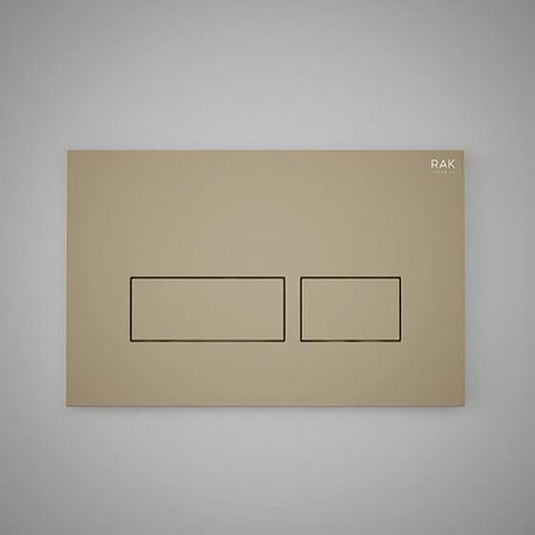 RAK Ceramics Ecofix Dual Flush Plate with Rectangular Push Plates Matt Cappuccino - FSRAKPPL006514 - Envy Bathrooms Ltd