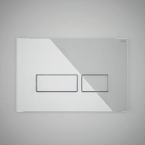 RAK Ceramics Ecofix Dual Flush Plate with Rectangular Push Plates Whit