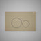 RAK Ceramics Ecofix Dual Flush Plate with Round Push Plates Matt Cappuccino | FSRAKPPL003514