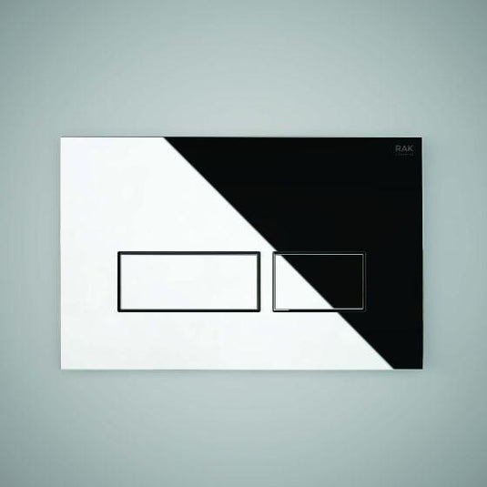 RAK Ceramics Ecofix Flush Plate With Rectangular Push Plates - Polished Chrome - FSRAKPPL007 - Envy Bathrooms Ltd